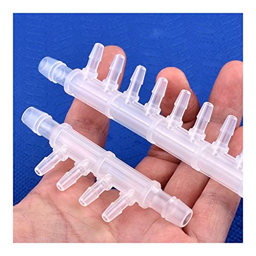 GSUNLEO 6-10-Wege-Schlauchverbinder aus lebensmittelechtem PP for Aquarium-Luftpumpe und Gartenbewässerung – Flüssiggasumsteller(1 Piece 8-4mm Side 10-Ways) von GSUNLEO