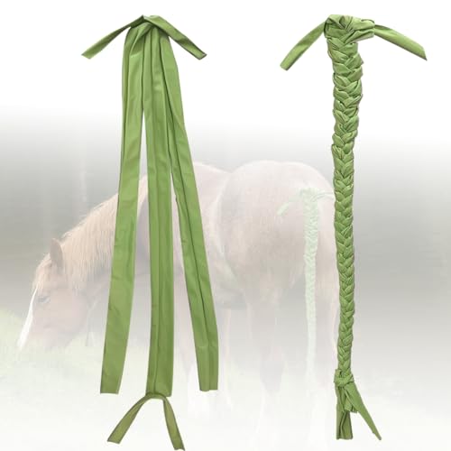 GSYUWIH 3 Schlauchschwanzbeutel für Pferde, leichte Pferde, geflochten, dehnbar und leicht, geeignet für Weidefamilienbauernhöfe von GSYUWIH