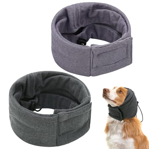 2 Stück Hunde-Ohrenschützer, verstellbares Hunde-beruhigendes Stirnband, Kapuzenpullover, Ohrwickel für Hunde, Geräuschschutz, bequeme Hunde-Ohrenschützer, Hals- und Ohrenwärmer, Kapuze, beruhigende 2 Stück Hunde-Ohrenschützer, verstellbares Hunde-beruhigendes Stirnband, Kapuzenpullover, Ohrwickel für Hunde, Geräuschschutz, bequeme Hunde-Ohrenschützer, Hals- und Ohrenwärmer, Kapuze, beruhigende von GSrenyu