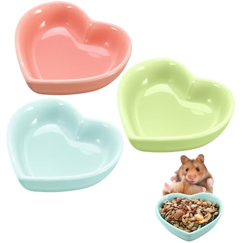 3 Stück Hamster-Futternapf aus Keramik, für Hamster, Rennmäuse, Mäuse, Meerschweinchen 3 Stück Hamster-Futternapf aus Keramik, für Hamster, Rennmäuse, Mäuse, Meerschweinchen von GSrenyu