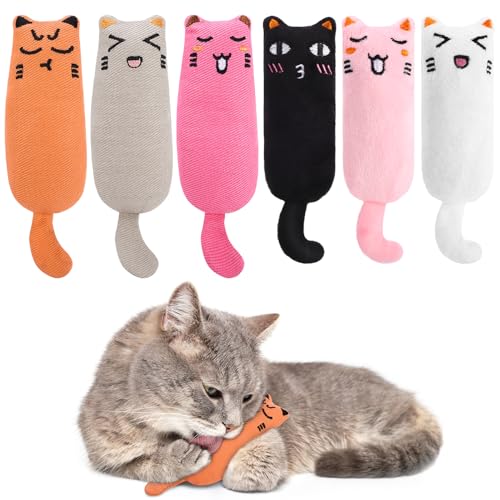 GSrenyu Katzenminze, Katzenminze, Spielzeug für Katzen, Kauspielzeug für Haustiere, Katzen, zum Kauen und Zahnreinigen, 6 Stück GSrenyu Katzenminze, Katzenminze, Spielzeug für Katzen, Kauspielzeug für Haustiere, Katzen, zum Kauen und Zahnreinigen, 6 Stück von GSrenyu