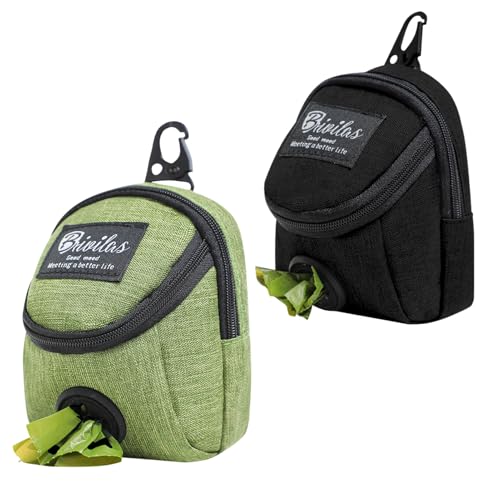 GSrenyu Leckerli-Tasche für Hunde, Leckerli-Beutel, Hundetraining, Hüfttasche, freihändiges Gassigehen, mit Gürtelclip, für Hundetraining, Reisen, Spazierengehen, 2 Stück GSrenyu Leckerli-Tasche für Hunde, Leckerli-Beutel, Hundetraining, Hüfttasche, freihändiges Gassigehen, mit Gürtelclip, für Hundetraining, Reisen, Spazierengehen, 2 Stück von GSrenyu