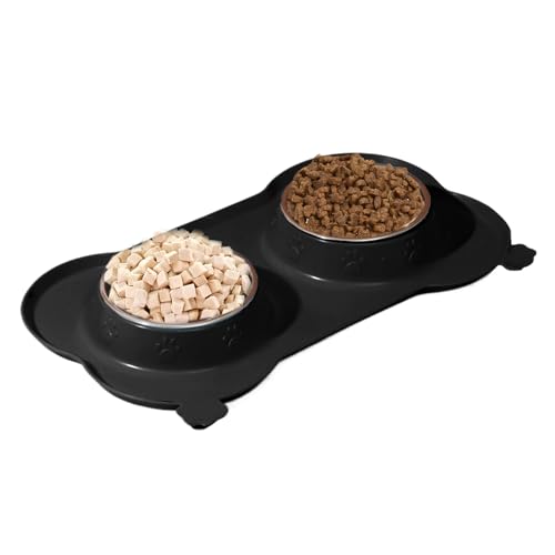 GTFYUDGH Hunde Futter Napf - Auslaufsicheres Katzenfutter Und Wassernapf Set - Abnehmbarer Futternapf Zubehör,Training Übung von GTFYUDGH