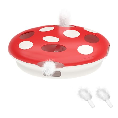 GTFYUDGH Innenkatze Spielzeug, um zu halten, Katzenanreicherungsspielzeug | Wiederaufladbare automatische Katzenteaserspielzeug mit 7 Löchern | Haustier necken Accessoires zum Spielen, Erforschen, GTFYUDGH Innenkatze Spielzeug, um zu halten, Katzenanreicherungsspielzeug | Wiederaufladbare automatische Katzenteaserspielzeug mit 7 Löchern | Haustier necken Accessoires zum Spielen, Erforschen, von GTFYUDGH