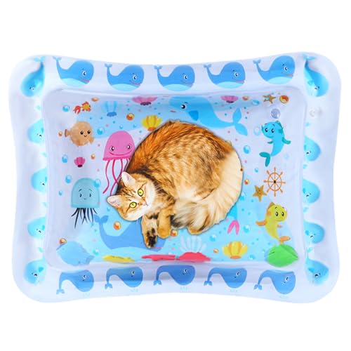 GTFYUDGH Katzen Wasserbett - Faltbare Katzen Wassermatte | Aufblasbare Kriechunterlage Als Strapazierfähiges Haustierzubehör Für Outdoor Reisen, Schlafen Im Haus, Familien Und Alle Altersklassen Bei GTFYUDGH Katzen Wasserbett - Faltbare Katzen Wassermatte | Aufblasbare Kriechunterlage Als Strapazierfähiges Haustierzubehör Für Outdoor Reisen, Schlafen Im Haus, Familien Und Alle Altersklassen Bei von GTFYUDGH
