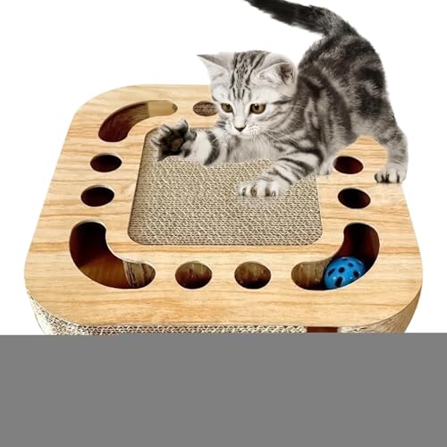 GTFYUDGH Kratzbäume - Katzenpappe | Spielzeug Mit 2 Glocken Bällen Für Kätzchen Zum Kratzen Im Haus von GTFYUDGH