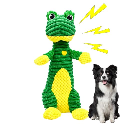 GTFYUDGH Quietschende Plüschtiere,Plüschtiere für Hunde,Froschtier-Hundespielzeug - Interaktives, gefülltes Quietschspielzeug, schönes Spielzeug mit Geräuschen für Haustiere und Geräuschen für die GTFYUDGH Quietschende Plüschtiere,Plüschtiere für Hunde,Froschtier-Hundespielzeug - Interaktives, gefülltes Quietschspielzeug, schönes Spielzeug mit Geräuschen für Haustiere und Geräuschen für die von GTFYUDGH