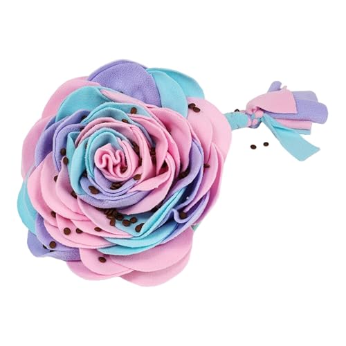 GTFYUDGH Snuffle Matte, Schnupfenmatte für Hunde | Hundefuttermatte Slow Feeder Rosenblumdesign | Interaktives Fütterungsspielspielzeug, Haustierschnüffel -Pad für Trainingsfutterfähigkeiten von GTFYUDGH