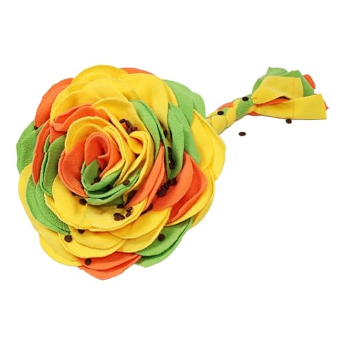 GTFYUDGH Snuffle Matte für Hunde, Hund Snuffle Matte | Rose Blumenhund -Lebensmittel -Spender langsamer Feeder - Interaktives Fütterungsspielspielzeug, Haustierschnüffel -Pad für von GTFYUDGH