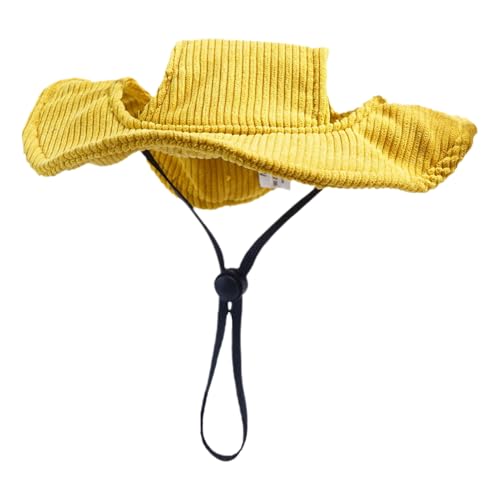 GTFYUDGH Sonnenhut Für Hunde | Outdoor-Anglerhut Für Sommer Mit Verstellbarer Breitkrempe - Atmungsaktiver Kopfschutz Mit Breiter Krempe Für Outdoor-Aktivitäten Strandausflüge Wanderung Klettern Und von GTFYUDGH