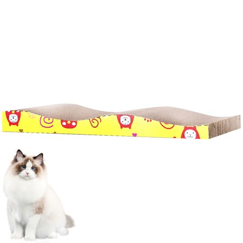 GUAHKUN Kratzpappe für Katzen Kratzbrett Kratzbretter Katze Hochwertige Materialien Kratzunterlage mit strapazierfähiger Oberfläche für natürliches Kratzverhalten und Möbelschutz (A) von GUAHKUN