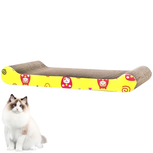 GUAHKUN Kratzpappe für Katzen Kratzbrett Kratzbretter Katze Hochwertige Materialien Kratzunterlage mit strapazierfähiger Oberfläche für natürliches Kratzverhalten und Möbelschutz (B) von GUAHKUN