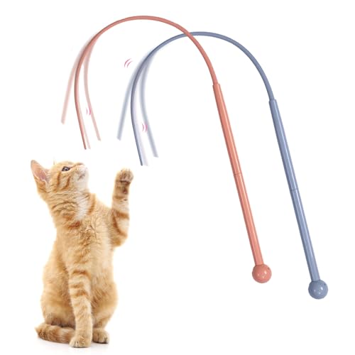 Katzenangel Lang,Katzenspielzeug,Silikon Maus Schwanz Katze Spielzeug,80 Cm Twiggle Tail Katzenangel,Silikon Teaser Katzenstab Interaktive Katzenspielzeug Selbstbeschäftigung Für Indoor-Spiel (2Pcs) Katzenangel Lang,Katzenspielzeug,Silikon Maus Schwanz Katze Spielzeug,80 Cm Twiggle Tail Katzenangel,Silikon Teaser Katzenstab Interaktive Katzenspielzeug Selbstbeschäftigung Für Indoor-Spiel (2Pcs) von GUAHKUN
