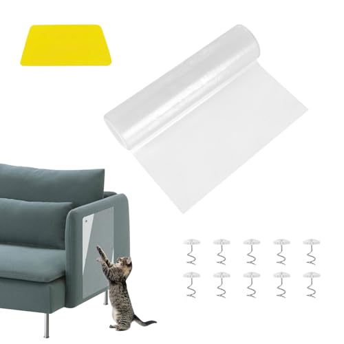 Kratzmatte Katze Wand,Kratzmatte Selbstklebend,Kratzfolie Katzen Selbstklebende Folie,Kratzbrett Katzen Kratzschutz Sofa,Kratzschutz Katze Wand,Kratzbretter Katze Wand Für Schützt Möbel (20 * 300CM) von GUAHKUN