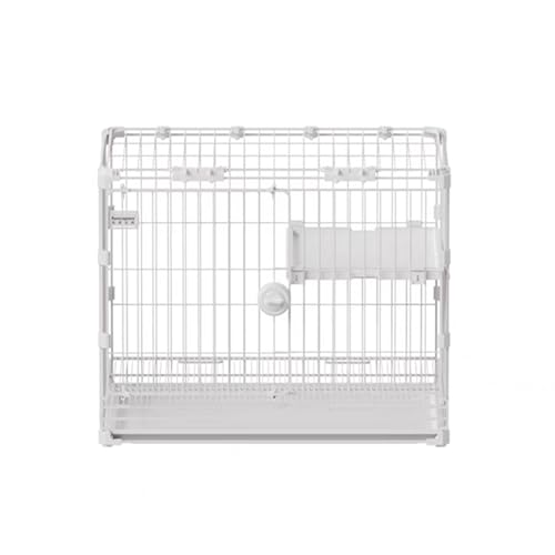 GUAWJRZDP Katzengehege, Katzenkäfig for Den Innenbereich, Katzenlaufstall, Großer Raum, Mit Oberlicht, Mit Plattform, Metall, Abnehmbares Katzenhaus, for 1-2 Katzen(Wit,1-Tier) von GUAWJRZDP