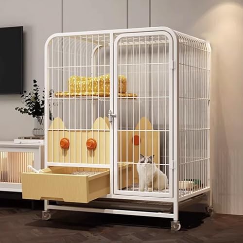 GUAWJRZDP Katzenkäfig Für Den Innenbereich, Katzengehege, Mehrschichtiges Katzenhaus, mit Katzentoilette Schublade, Höherer Schallwand, for Kleine Und Mittelgroße Haustiere(Color:Wit,Size:H:39.4in) GUAWJRZDP Katzenkäfig Für Den Innenbereich, Katzengehege, Mehrschichtiges Katzenhaus, mit Katzentoilette Schublade, Höherer Schallwand, for Kleine Und Mittelgroße Haustiere(Color:Wit,Size:H:39.4in) von GUAWJRZDP