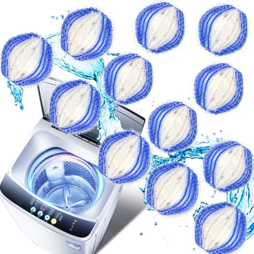 GUBOOM Tierhaarentferner Waschmaschine, 6Pcs Wiederverwendbar Fusselbälle Waschmaschine, Fusselkugel Waschmaschine Tierhaare, Hundehaare Waschmaschine (Blau) von GUBOOM