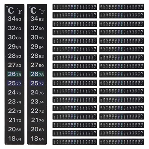 36 Stück Digitale Temperatur Aufkleber Klebethermometer Streifen Fermenter Kristallstreifen Aquarium Thermometer 36 Stück Digitale Temperatur Aufkleber Klebethermometer Streifen Fermenter Kristallstreifen Aquarium Thermometer von GUIJIALY