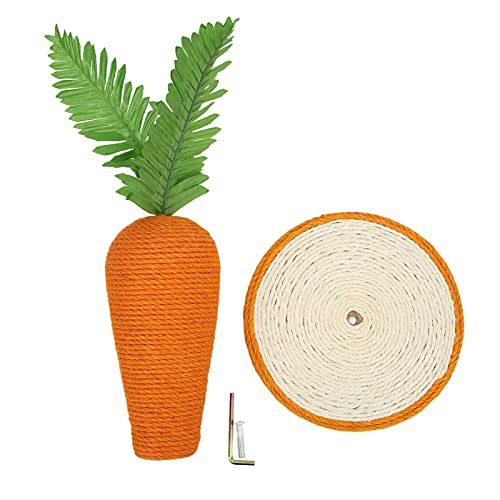 GULEEK Haustier-Katzenspielzeug, Katzenkratzbaum, vertikaler Karotten-Stil, Sisal-Material, kein Abfall, Katzenkratzunterlage GULEEK Haustier-Katzenspielzeug, Katzenkratzbaum, vertikaler Karotten-Stil, Sisal-Material, kein Abfall, Katzenkratzunterlage von GULEEK
