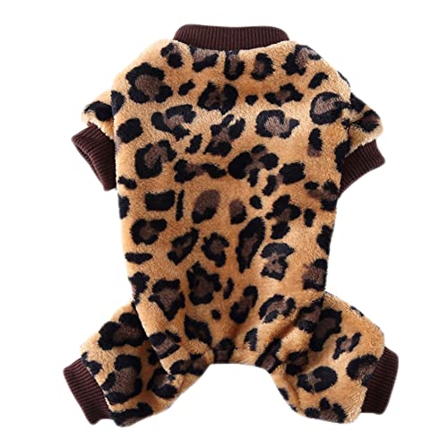 1Pc Pet Kostüm Süßer Druck Muster Welpen Pyjamas Pet Mantel Warme Kostüm für Hund Herbst Winter Pet Overall Weiche Welpen Plüsch Pyjamas Kleidung für Kleine Mittelgroße Hunde,Leopard,L 1Pc Pet Kostüm Süßer Druck Muster Welpen Pyjamas Pet Mantel Warme Kostüm für Hund Herbst Winter Pet Overall Weiche Welpen Plüsch Pyjamas Kleidung für Kleine Mittelgroße Hunde,Leopard,L von GUOCU