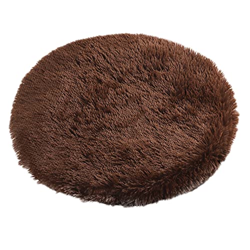 GUOCU Kunstpelz Shaggy Flauschig Hundematte Haustiermatte Super Weiches Hundebett Waschbar rutschfest Einfarbig Haustierbett für Hunde Und Katzen Runde Katzenbett Plüsches Bett,Kaffee,40cm GUOCU Kunstpelz Shaggy Flauschig Hundematte Haustiermatte Super Weiches Hundebett Waschbar rutschfest Einfarbig Haustierbett für Hunde Und Katzen Runde Katzenbett Plüsches Bett,Kaffee,40cm von GUOCU