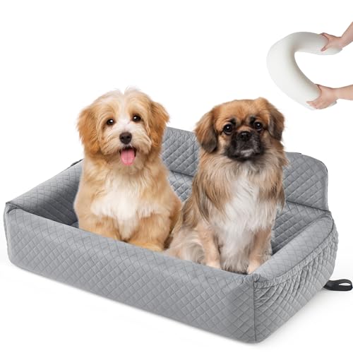 Hunde-Autositz für große, mittelgroße Hunde, waschbarer Hundeerhöhung für mittelgroße und große Hunde, multifunktionaler Hundesitz mit dickem Kissen, Sicherheitsleinen, Hundesofakissen und Hunde-Autositz für große, mittelgroße Hunde, waschbarer Hundeerhöhung für mittelgroße und große Hunde, multifunktionaler Hundesitz mit dickem Kissen, Sicherheitsleinen, Hundesofakissen und von GUOXIAOMENG
