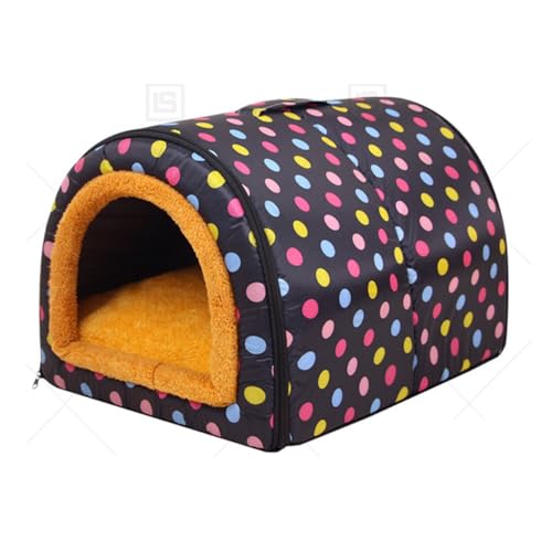 GUOXIAR wasserdichte Kleine Hundehütte for Draußen, Warme Katzenschlafmatte for Drinnen, Bequeme Welpensofahöhle, Haustiernest for Kleine Hunde, Katzen, Kaninchen, Totoro(#4,M) von GUOXIAR