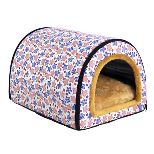 GUOXIAR wasserdichte Kleine Hundehütte for Draußen, Warme Katzenschlafmatte for Drinnen, Bequeme Welpensofahöhle, Haustiernest for Kleine Hunde, Katzen, Kaninchen, Totoro(#7,S) von GUOXIAR