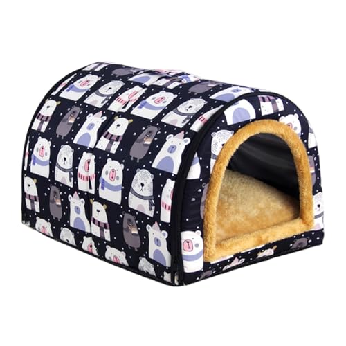 GUOXIAR wasserdichte Kleine Hundehütte for Draußen, Warme Katzenschlafmatte for Drinnen, Bequeme Welpensofahöhle, Haustiernest for Kleine Hunde, Katzen, Kaninchen, Totoro(#8,M) von GUOXIAR