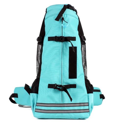 Haustier-Tragerucksack for Mittelgroße Hunde, Atmungsaktive Netz-Rucksäcke for Haustierbedarf, Verstellbare Reise-Umhängetaschen for Haustiere, Tragbar for Corgi, Pitbull, Shiba Inu, Hund(Green,M) von GUOXIAR