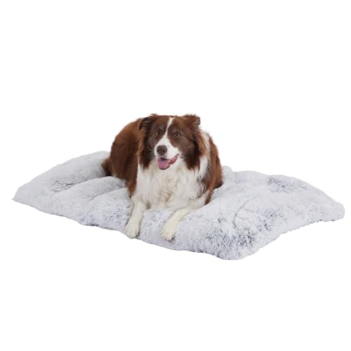 GUPPBF Hundebett - Weich und bequem - Waschbar und langlebig - Hundedecke - Welpenkissen - Grau - 90 * 60 * 10 von GUPPBF