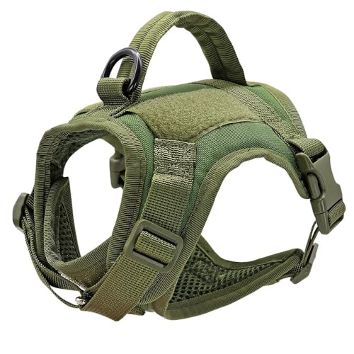 Atmungsaktives Mesh Nylon Kleines Hundekabelbaum Militärtaktischer Katzenkabelbaum Einstellbar,Grün,L Atmungsaktives Mesh Nylon Kleines Hundekabelbaum Militärtaktischer Katzenkabelbaum Einstellbar,Grün,L von GUQOFAIE