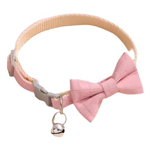 Feste Farbbogenwelpen Kätzchen Halsband Verstellbarer Nylon Chihuahuas Mops Shiba Inus Yorkshire Terrier Collar,D von GUQOFAIE