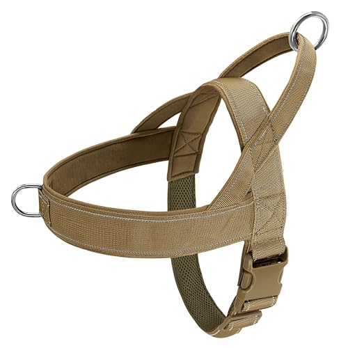 Kein Ziehen Nylon Hundegurt Mit Griff Im Freien Im Freien Training Camping Jagd Für Deutsche Schäferhund Labrador French Bulldogge,B,XL Kein Ziehen Nylon Hundegurt Mit Griff Im Freien Im Freien Training Camping Jagd Für Deutsche Schäferhund Labrador French Bulldogge,B,XL von GUQOFAIE