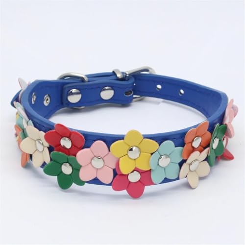 Nettes Blumenmuster Welpe Kätzchen PU Lederkragen Halskette Für Shiba Inu Teddy Chihuahua Pug Yorkshire Terrier,H,M Nettes Blumenmuster Welpe Kätzchen PU Lederkragen Halskette Für Shiba Inu Teddy Chihuahua Pug Yorkshire Terrier,H,M von GUQOFAIE