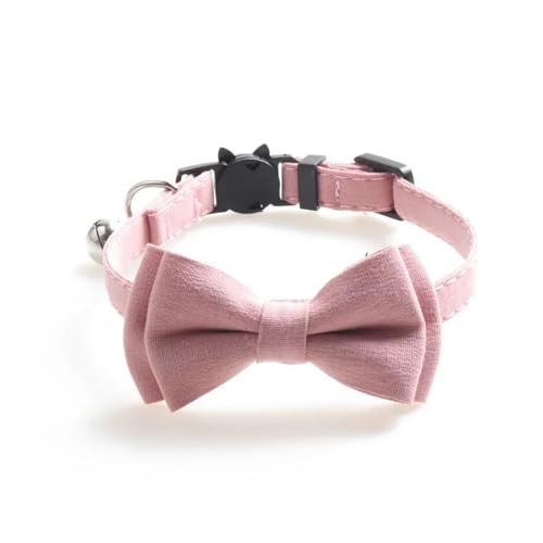 Nylonkittenkragen Mit Bowknot Bell Verstellbarer Sicherheitsschnalle Für Yorkshire Terrier Pug Shiba Inu Chihuahua,D,28 cm von GUQOFAIE