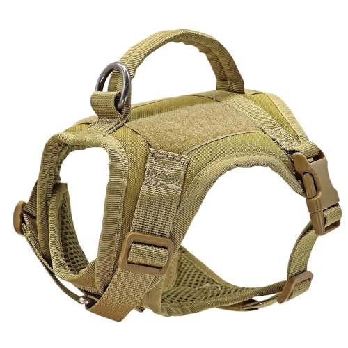 Outdoor Reflective Dog Safety Gurbess Weste Mit Vertikalen Griffen Weiche Und Komfortable Kleine Hunde Militärische Taktische Ausbildung Jagd Campinggurt Weste,SCHWARZ,XS von GUQOFAIE