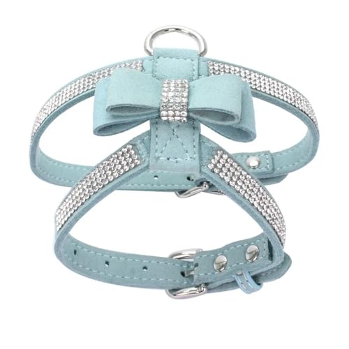 Velvet Ledergurt Weste Mit Strasssteinen Für Katzen Und Hunde Welpen Funkelnde Bogenmodienhundkabelbaum Für Labrador French Bulldog Pet Accessoires,Blau,M Velvet Ledergurt Weste Mit Strasssteinen Für Katzen Und Hunde Welpen Funkelnde Bogenmodienhundkabelbaum Für Labrador French Bulldog Pet Accessoires,Blau,M von GUQOFAIE