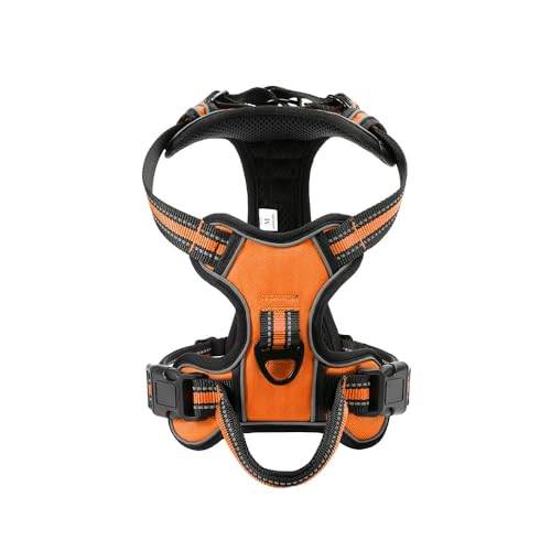 Verstellbare Atmungsaktive Nylon-Hundekabelbaumweste Im Freien Reflexion Ohne Spannung Haustier Camping-Training Jagdgurt Für Labrador French Bulldogge,Orange,L Verstellbare Atmungsaktive Nylon-Hundekabelbaumweste Im Freien Reflexion Ohne Spannung Haustier Camping-Training Jagdgurt Für Labrador French Bulldogge,Orange,L von GUQOFAIE