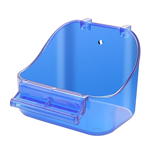 GURECOD Plastikbadewanne Vogelzubehör Hängender Vogelkäfig Dusche Futterbehälter Vogelbadewanne Kleine Vögel, Kanarienvögel, Wellensittiche, Papageien Zusätzliche Befestigungsschrauben (1PCS Blau) GURECOD Plastikbadewanne Vogelzubehör Hängender Vogelkäfig Dusche Futterbehälter Vogelbadewanne Kleine Vögel, Kanarienvögel, Wellensittiche, Papageien Zusätzliche Befestigungsschrauben (1PCS Blau) von GURECOD