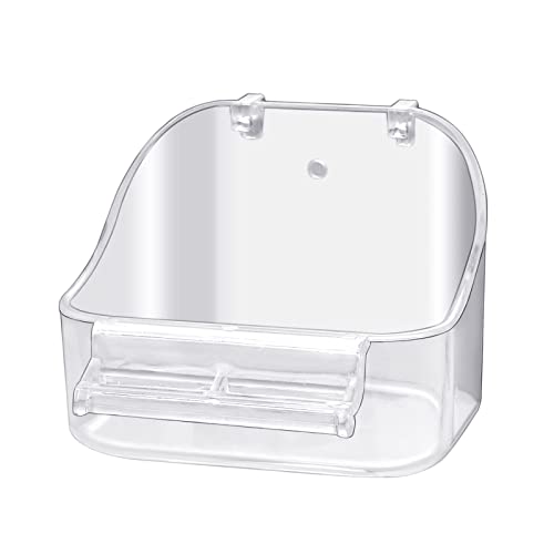 Plastikbadewanne Vogelzubehör Hängender Vogelkäfig Dusche Futterbehälter Vogelbadewanne Kleine Vögel, Kanarienvögel, Wellensittiche, Papageien Zusätzliche Befestigungsschrauben (1PCS Transparent) Plastikbadewanne Vogelzubehör Hängender Vogelkäfig Dusche Futterbehälter Vogelbadewanne Kleine Vögel, Kanarienvögel, Wellensittiche, Papageien Zusätzliche Befestigungsschrauben (1PCS Transparent) von GURECOD