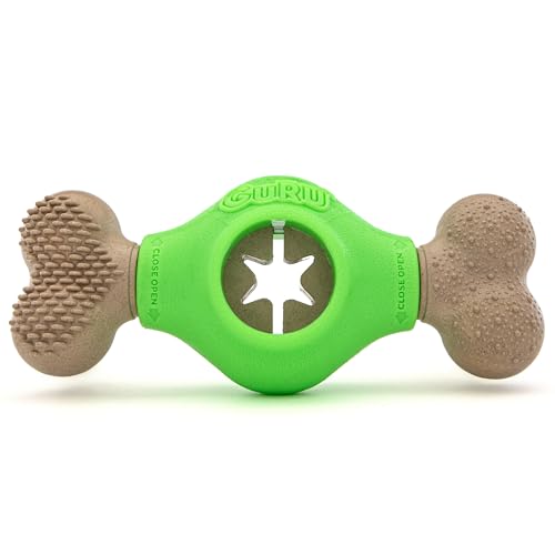 GURU Pet: Adjust-A-Chew Hundespielzeug, für Verschiedene Leckerlis und Knochen, strukturierte Enden mit Speckgeschmack, langlebig, knochenförmig, interaktives Spielen GURU Pet: Adjust-A-Chew Hundespielzeug, für Verschiedene Leckerlis und Knochen, strukturierte Enden mit Speckgeschmack, langlebig, knochenförmig, interaktives Spielen von GURU Pet