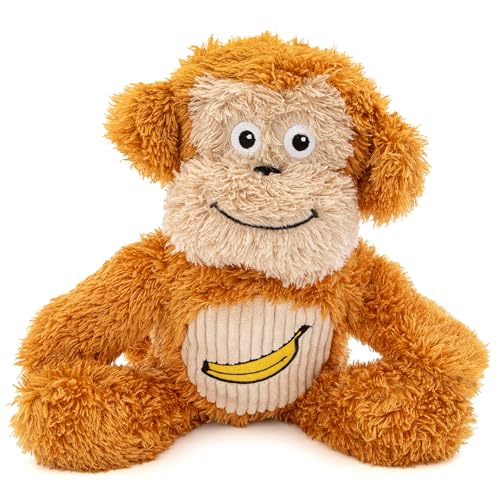 GURU Pet: Soft Scents Hundespielzeug AFFE, Bananenduft, 27,9 cm, strapazierfähiges Doppelgewebe, sensorisches Spielen, Quietschen und Knistern, weiche braune Tierfigur GURU Pet: Soft Scents Hundespielzeug AFFE, Bananenduft, 27,9 cm, strapazierfähiges Doppelgewebe, sensorisches Spielen, Quietschen und Knistern, weiche braune Tierfigur von GURU Pet