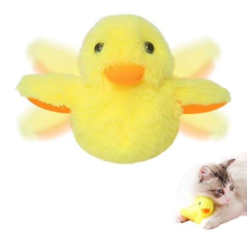 Cat Toys Rechargeable Flapping Duck, Interaktives Enten-Katzenspielzeug, Gelbes Entenspielzeug für Katzen, Flapping Duck Cat Toy, Wiederaufladbares Plüsch Entenspielzeug für Innenkatzen Cat Toys Rechargeable Flapping Duck, Interaktives Enten-Katzenspielzeug, Gelbes Entenspielzeug für Katzen, Flapping Duck Cat Toy, Wiederaufladbares Plüsch Entenspielzeug für Innenkatzen von GUSHE