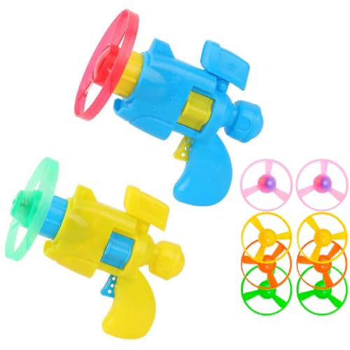 GUSHE 2 Stück Upgraded Celerypet Light-Up Flying Disc Cat Launcher Set, Propeller Katze-Spielzeug, 2 Launchers und 8 Bunte Fliegende Chasing Untertasse Propellers für Interactive, Training, Jagen (B) GUSHE 2 Stück Upgraded Celerypet Light-Up Flying Disc Cat Launcher Set, Propeller Katze-Spielzeug, 2 Launchers und 8 Bunte Fliegende Chasing Untertasse Propellers für Interactive, Training, Jagen (B) von GUSHE