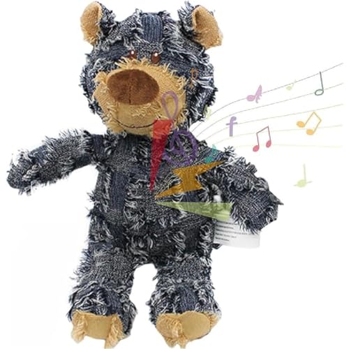 GUSHE Lumiqour Dog Chew Toy, Unzerbrechliches Bär Hundespielzeug, Quietschspielzeug für Hunde, Plüsch Unkaputtbar Hundespielzeug, Interaktives Hunde Spielzeug, für kleine und mittelgroße Hunde (S) GUSHE Lumiqour Dog Chew Toy, Unzerbrechliches Bär Hundespielzeug, Quietschspielzeug für Hunde, Plüsch Unkaputtbar Hundespielzeug, Interaktives Hunde Spielzeug, für kleine und mittelgroße Hunde (S) von GUSHE