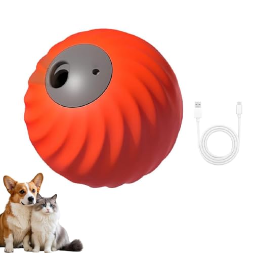 GUSHE Zoomie Buddy 2.0, Zoomie Buddy Hundespielzeug, Leckereienball für Hunde, Interaktives Hunde Puzzle Spielzeug, Wiederaufladbar & Zwei Modi, Leckerli-Ball Für Mittelgroße Und Kleine Hundes von GUSHE