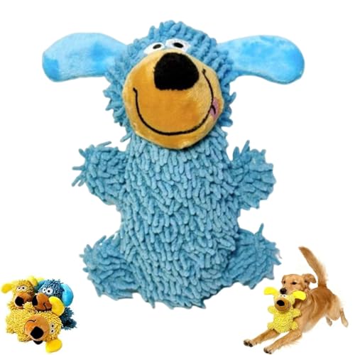 Ipawsplus Squeaky Dog Plush Toy, Ipawsplus Hunde Kauspielzeug, Hundespielzeug aus Plüsch für kleine Hundes, Quietschendes Hundespielzeug, weiches Welpenspielzeug für kleine, mittelgroße Hunde (Blau) von GUSHE