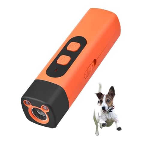 Ruhemeister Pro - Schonendes Ultraschall, Ruhemeister Hund, Ultraschall Hundegebell, Ultraschall Antibell Gerät mit 3 Einstellbaren Frequenzen LED-Taschenlampe Bellen Stopper für Hunde, Haustiere von GUSHE