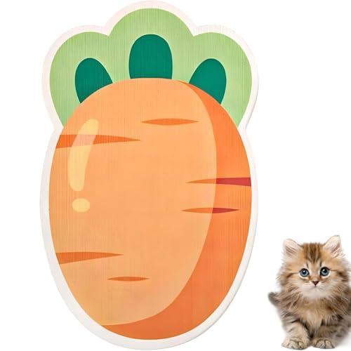 Wall Mounted Cat Scratcher, Kratzmatte Selbstklebend Katze Kratzbrett, Katze Wand Teppich, Anti Kratzteppich für Katze, DIY Trimmbarer Katzenkratzmatte Möbelschutz für Sofa Wand, 80x50cm (A) von GUSHE